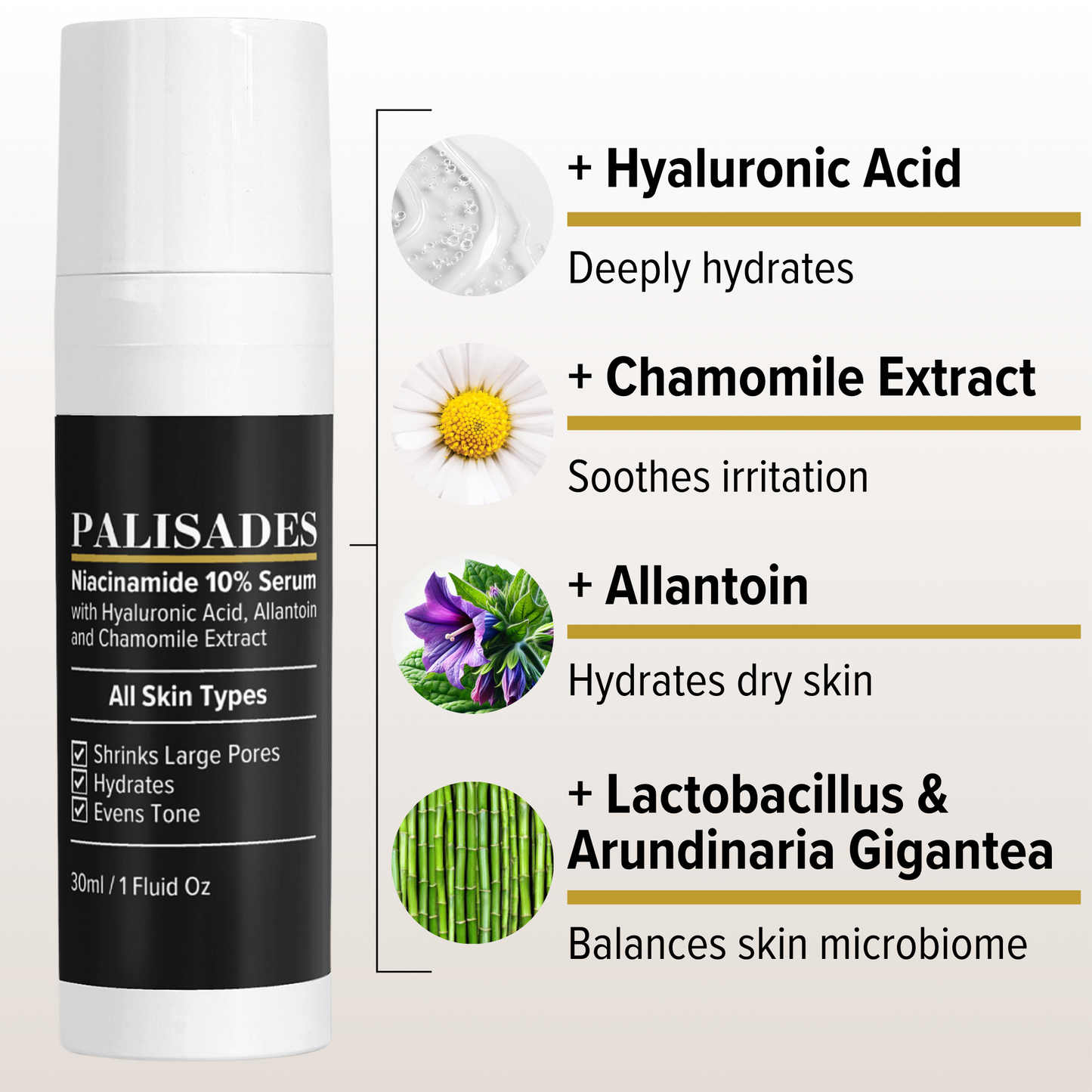 Niacinamide 10% Serum with Hyaluronic Acid